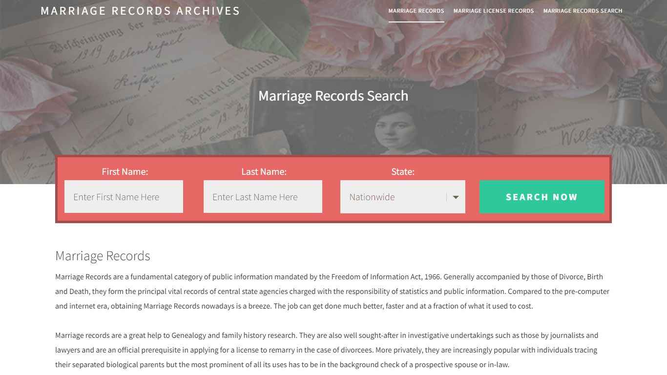 DeSoto County Marriage Records